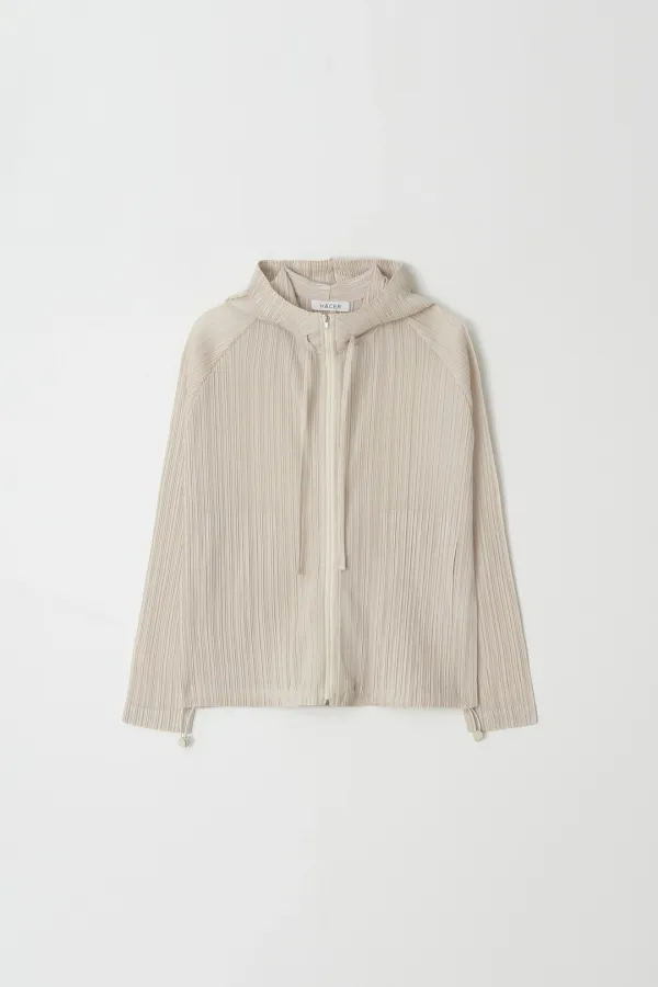 [2nd] Nove Pleats Hoody Zip-Up