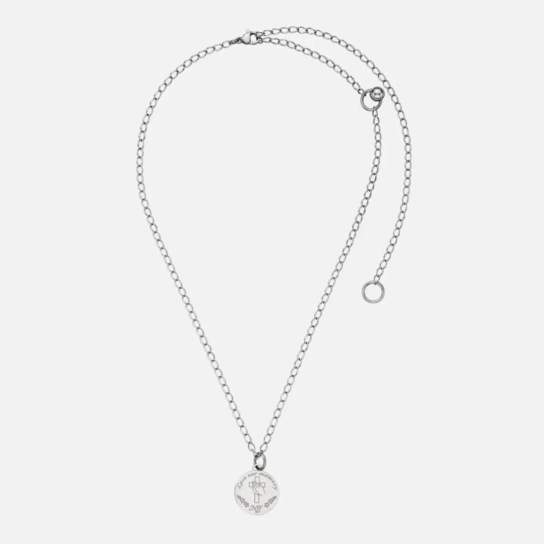 엔프프 prayer coin necklace-silver 상품 이미지 2