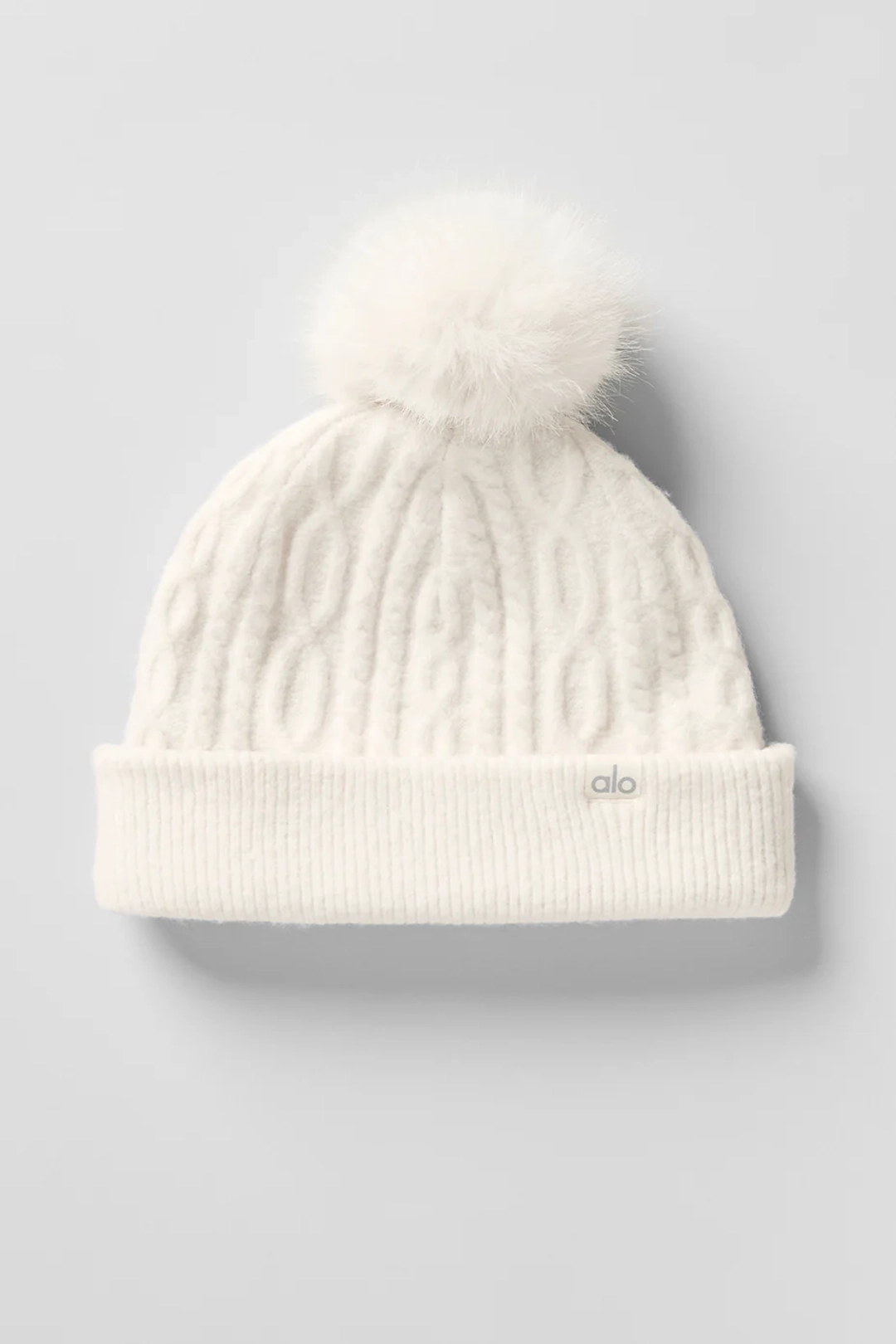 알로요가 Cable Knit Winter Bliss Beanie - Ivory 상품 이미지 1