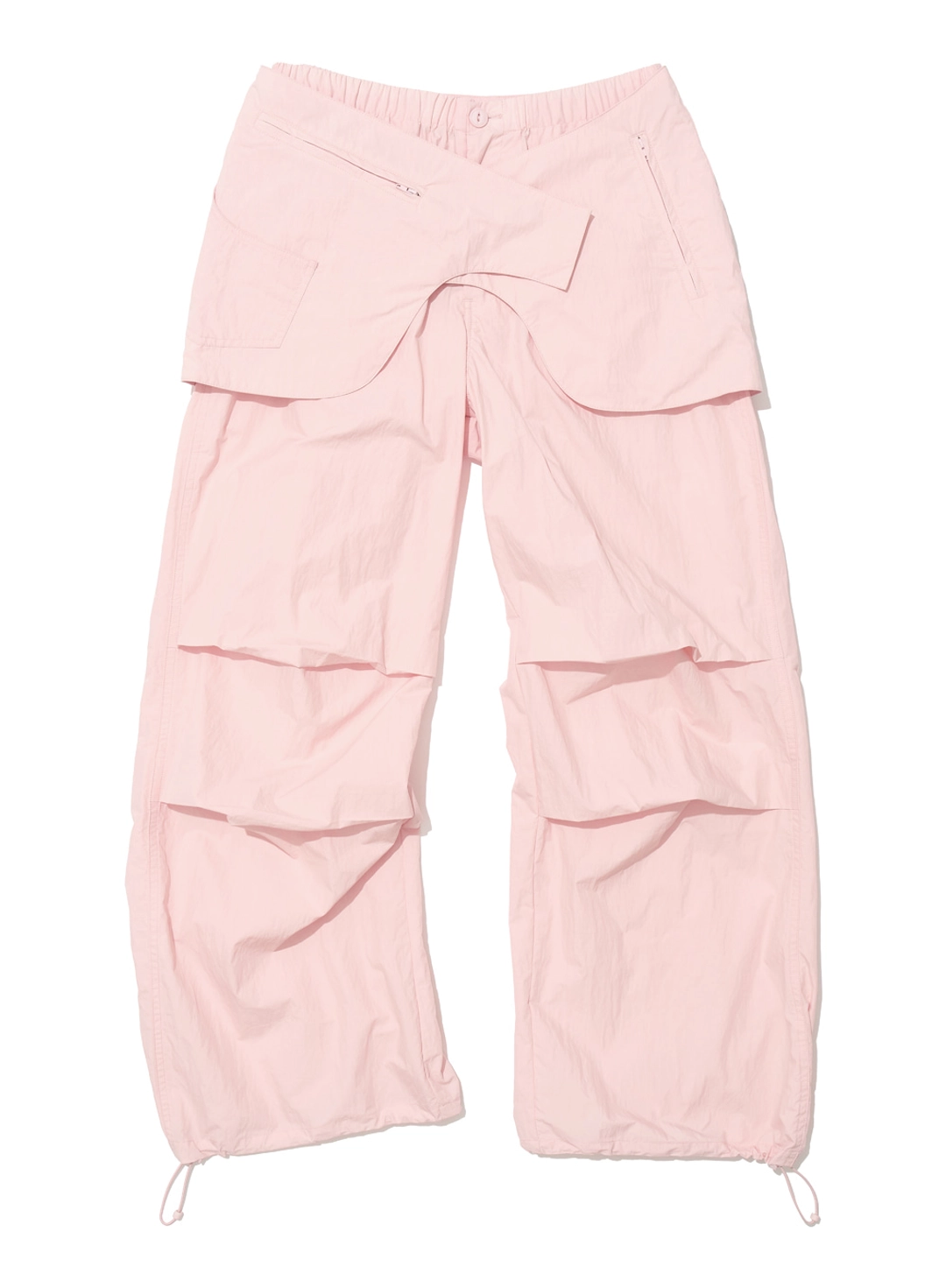 파르티멘토 [WOMEN] BELTED LAYERED PARACHUTE PANTS_PINK 상품 이미지 1