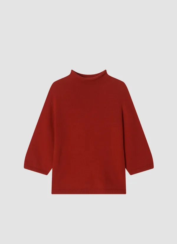 Cashmere Turtle-neck Knit_Red