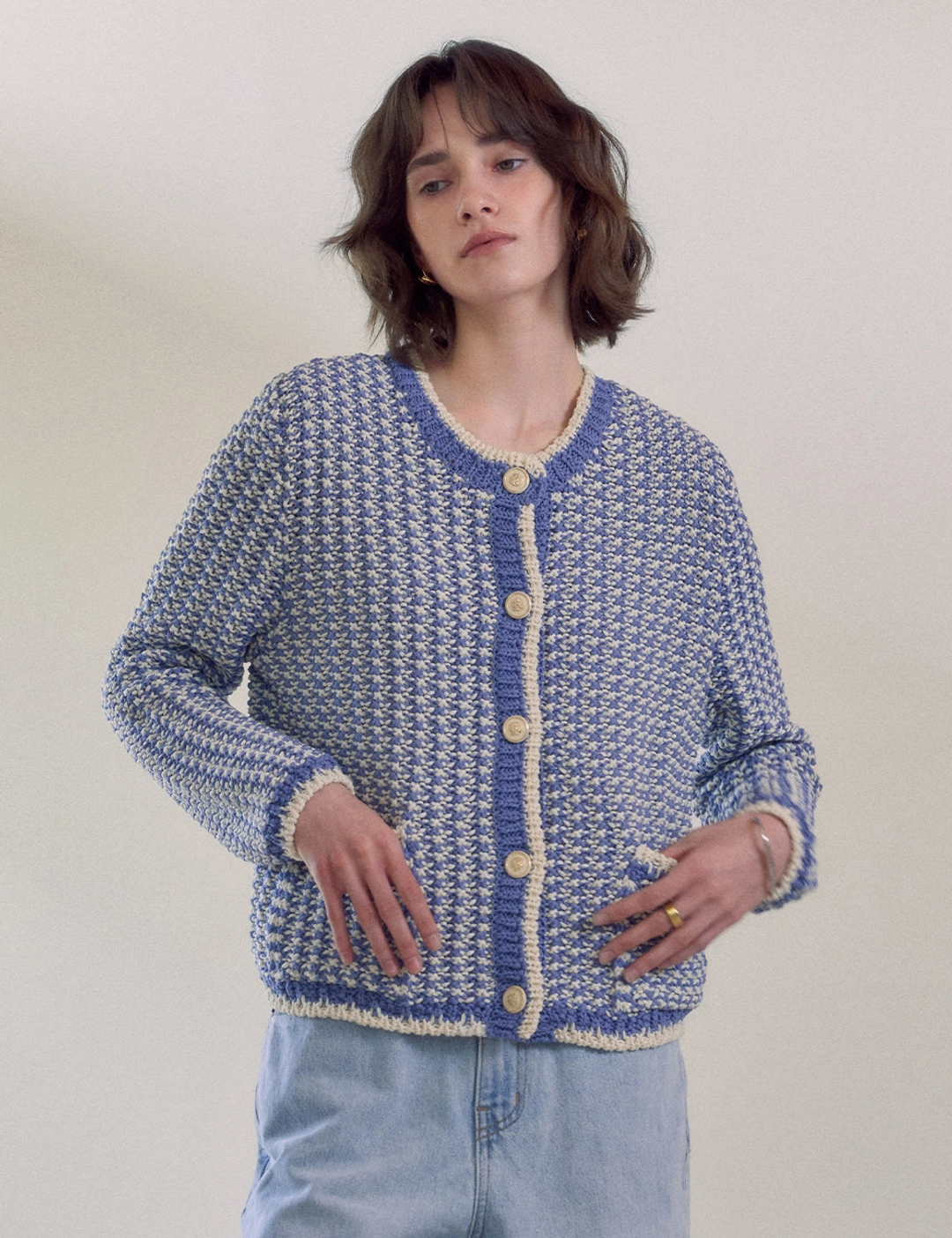 노미나떼 Sorbet Cardigan (Cloude Blue) 상품 이미지 2