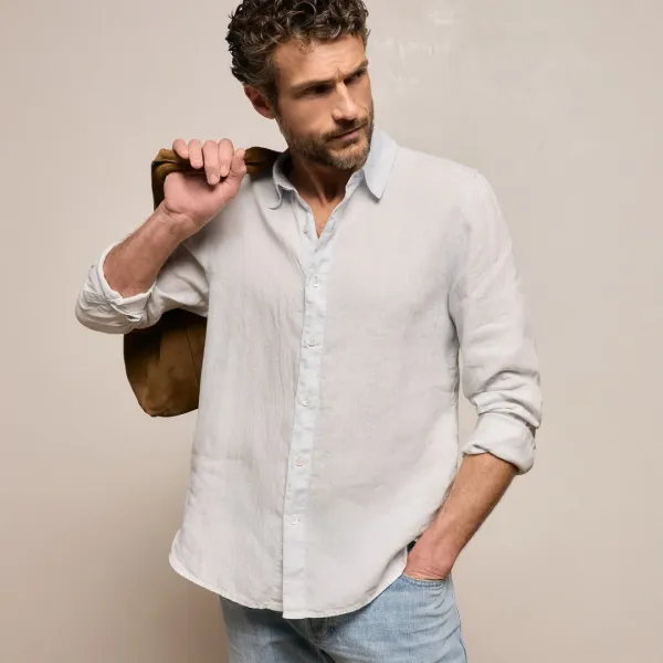 Lightweight Linen Shirt - Memory Pigment