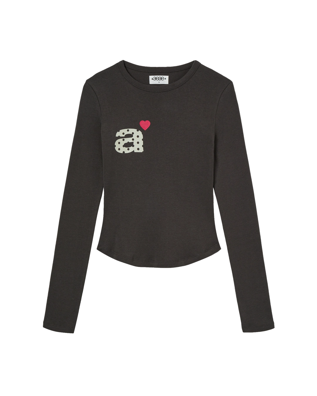 에이이에이이 DOT SMALL LETTER L/S [DARK BROWN] 상품 이미지 3