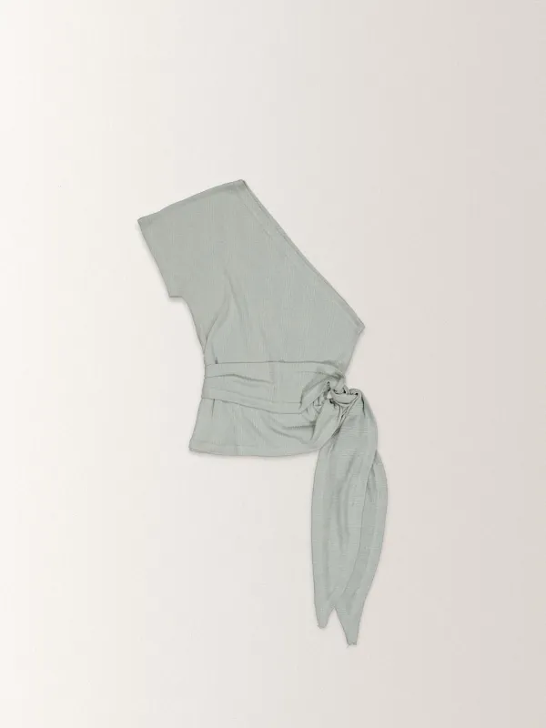 SUMMER DIAGONAL TOP [ MINT ]