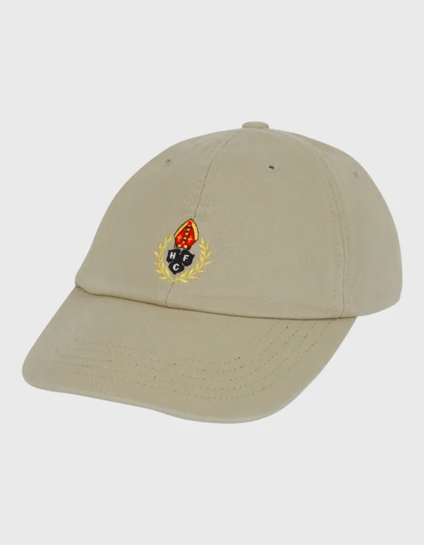 CREST WASHED TWILL 6 PANEL CAP / Beige