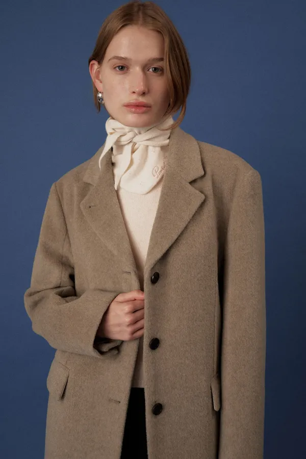 classy wool blazer coat_beige