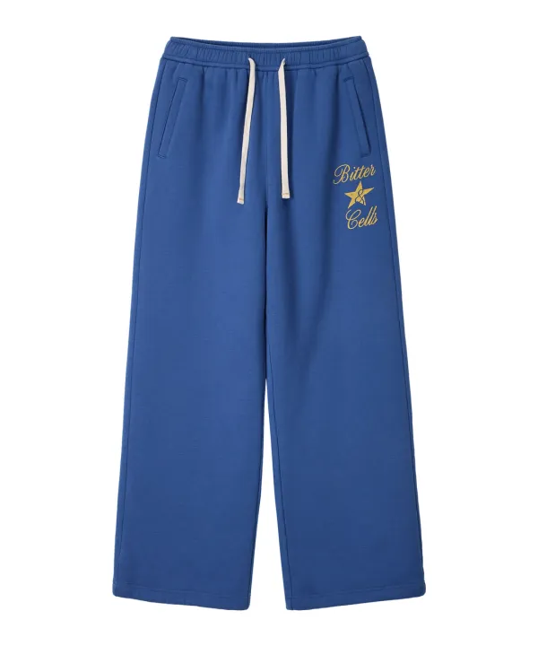 Frankie Brushed Sweat Pants-Blue
