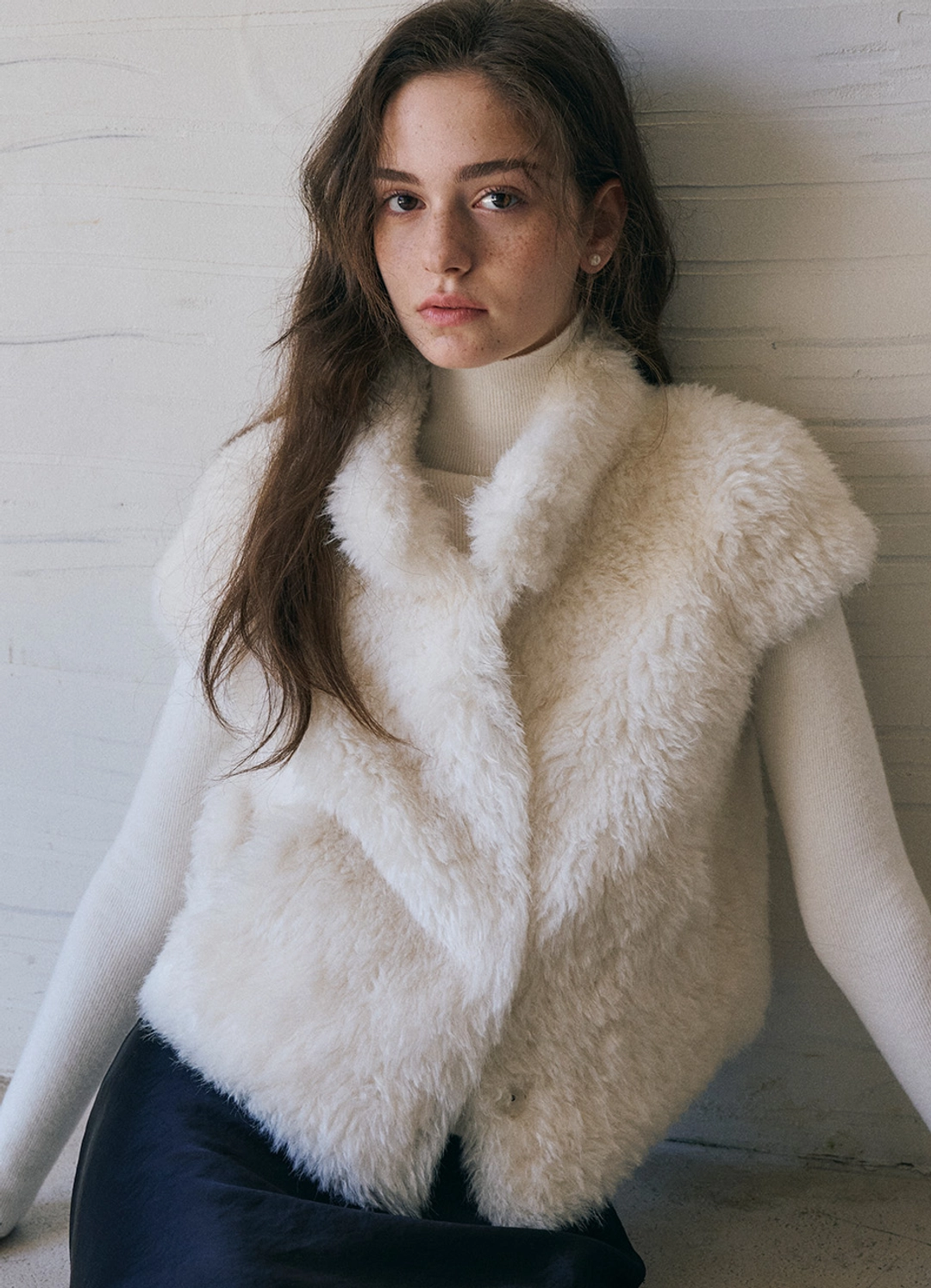 안젤로비안코 Evia Fur Vest 상품 이미지 2