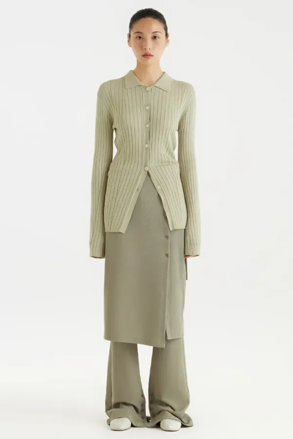 Long-Line Knit Shirt