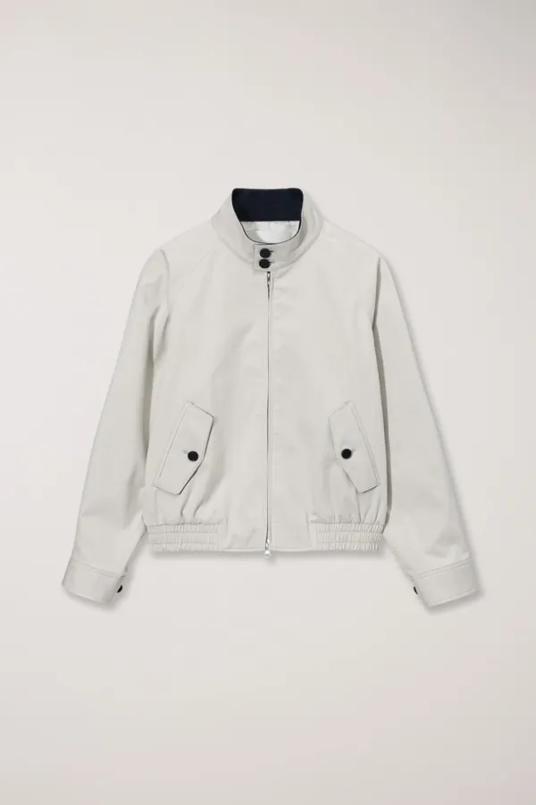 UNISEX MODERN HARRINGTON JACKET CREAM_UDJU6A111CR