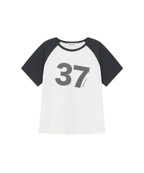 Miseki 37 raglan short sleeve WHITE