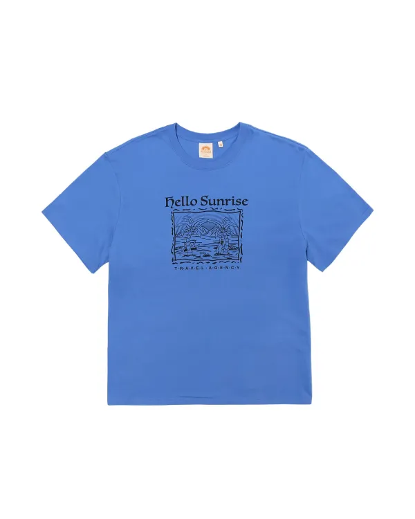 HS Palm Tree Graphic Tee_Blue