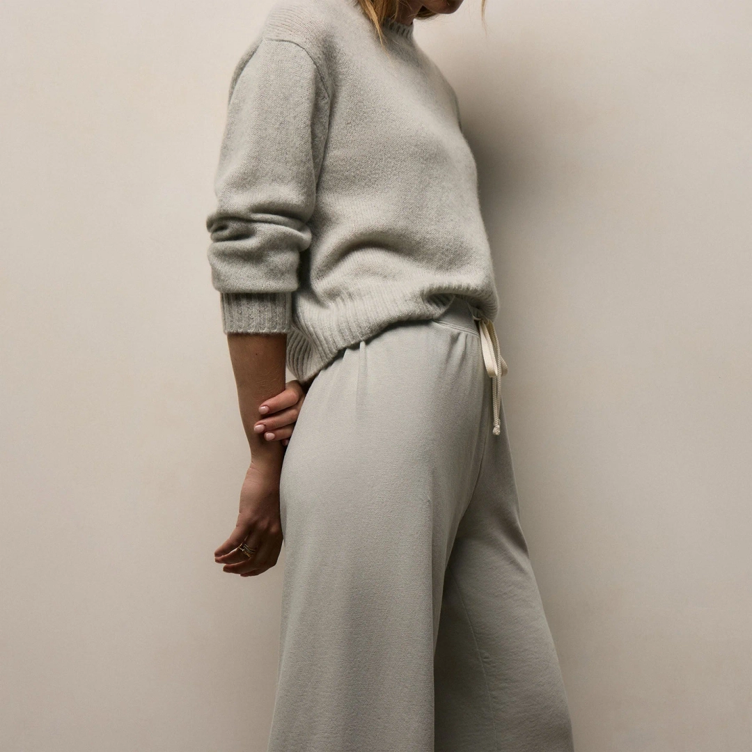 제임스펄스 Vintage French Terry Wide Leg Sweatpant - Celery Pigment 상품 이미지 3