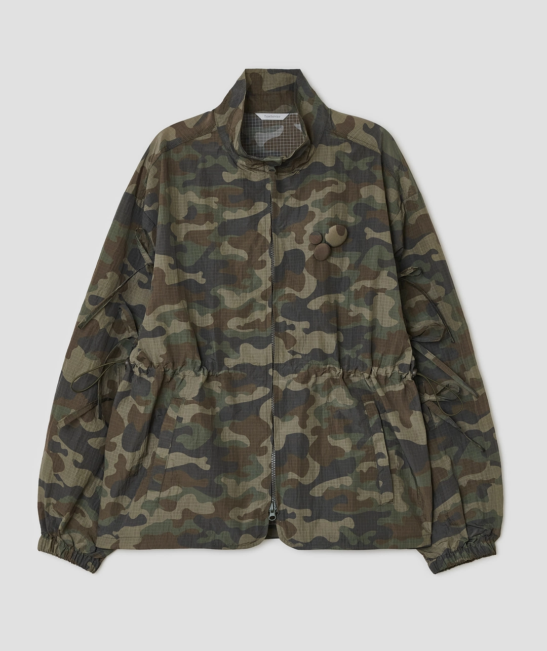 타입서비스 Camo Strap Button Windbreaker [Khaki] 상품 이미지 1