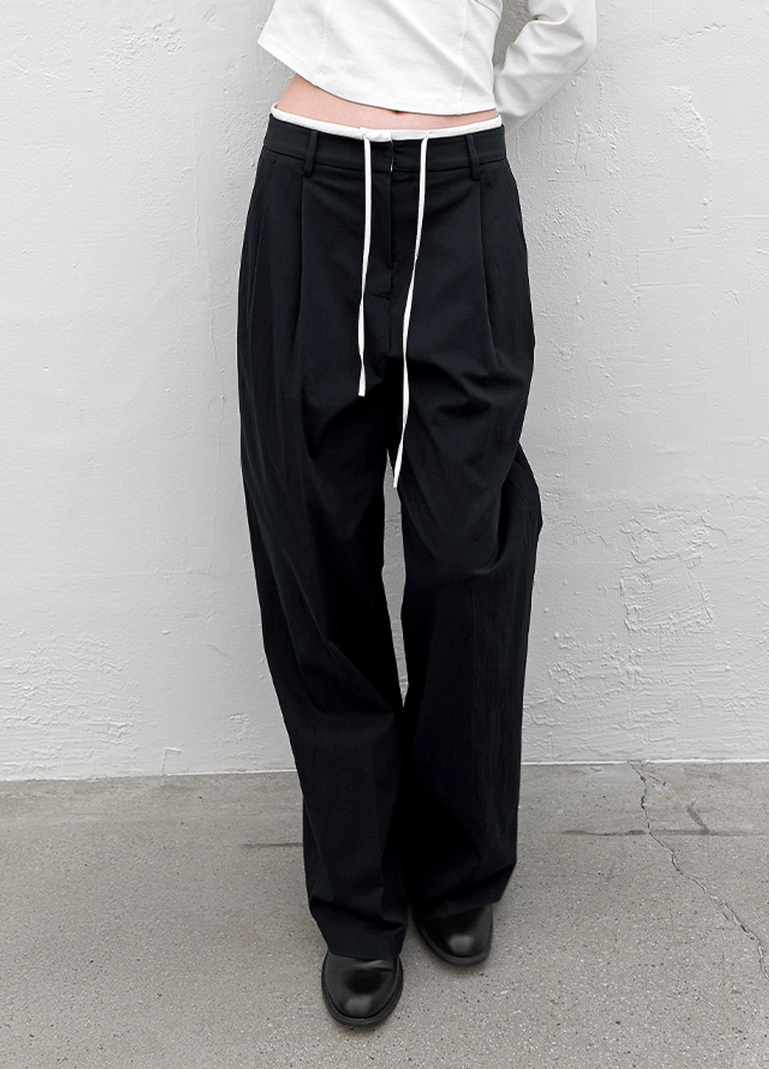 아뜰리에 나인 (PT-5759)DOUBLE WAIST TWO TUCK PANTS 상품 이미지 1