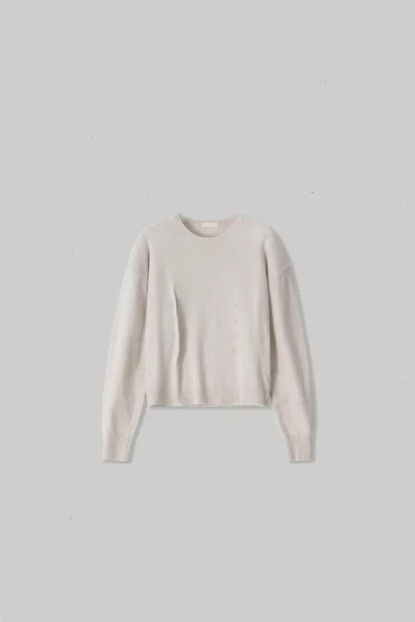 21663_Off-Center Buttoned Wool Knit [DYSEDEND]