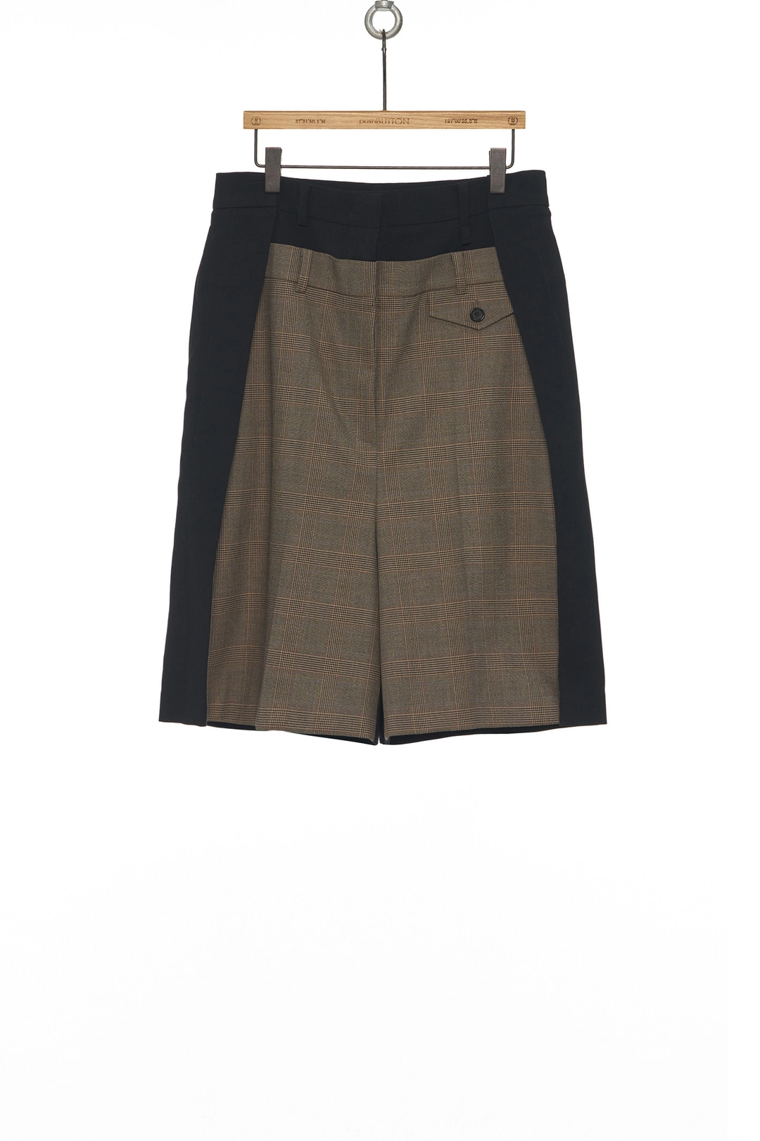 푸쉬버튼 SS25 CHECK SIDE FOLDED BERMUDA SHORTS 상품 이미지 1