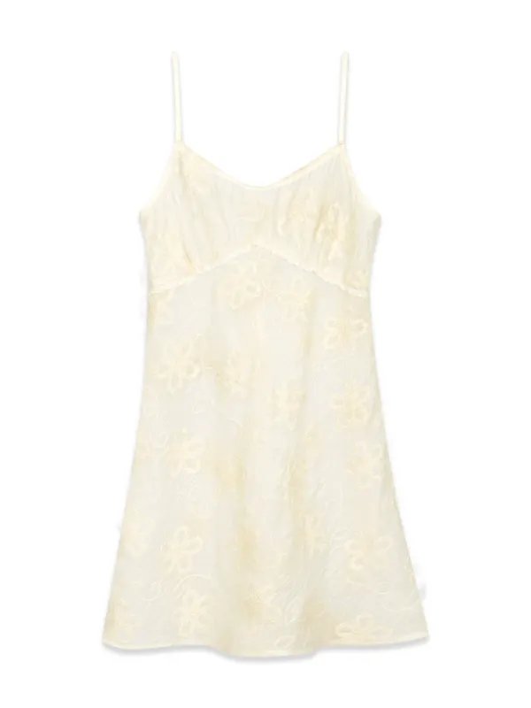 FLORAL LAYERED ONE-PIECE (CREAM)