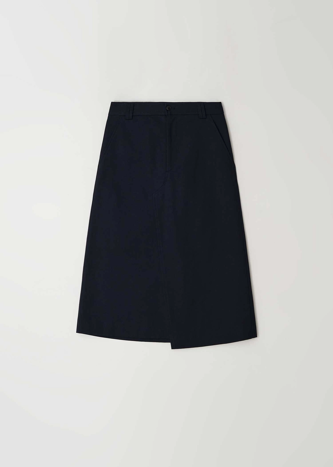 더라이 [3차] Semi Unbalance Skirt(Dark Navy) 상품 이미지 1