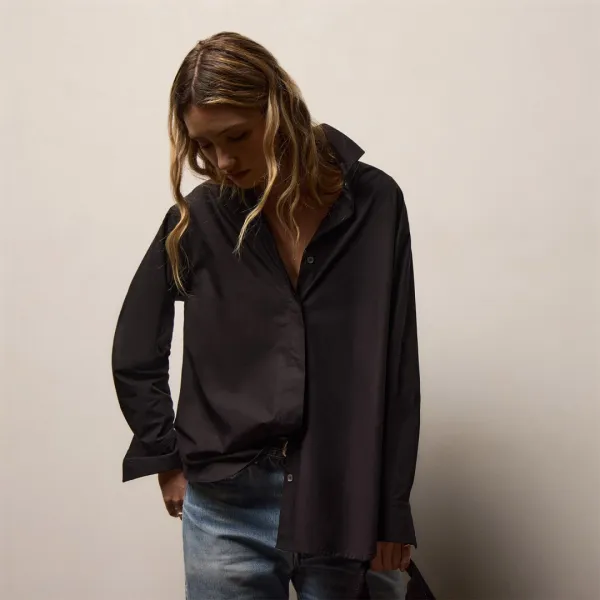 Supima Poplin Shirt - Black