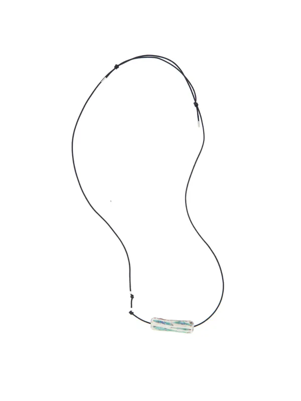 [6/25 출고] Tube Stone Necklace Mint