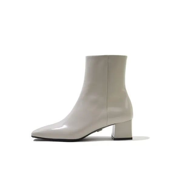 City ankle boots / 크림베이지