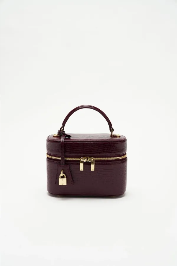 Vanity BAG Lizard burgundy(gold) [12시 이전 결제 시 바로배송]