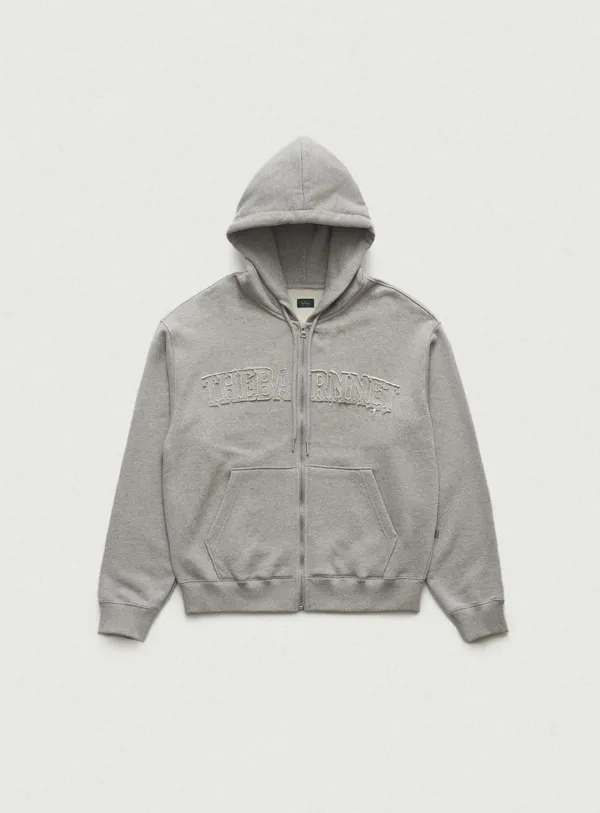 Oversized Forde Sweat Zip-Up Hoodie Jacket_Grey