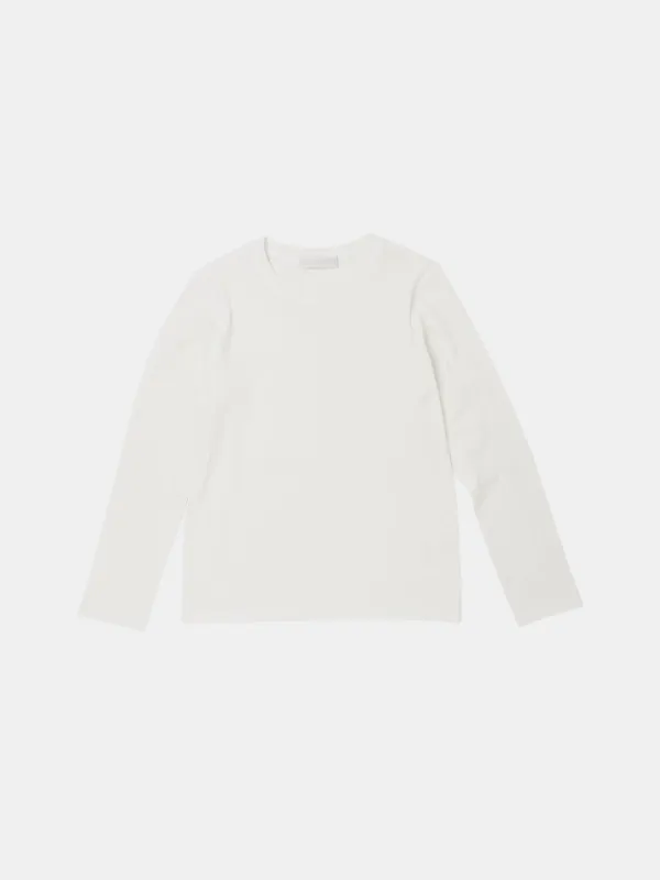 COMFORT LONG SLEEVE TOP IN OFF WHITE