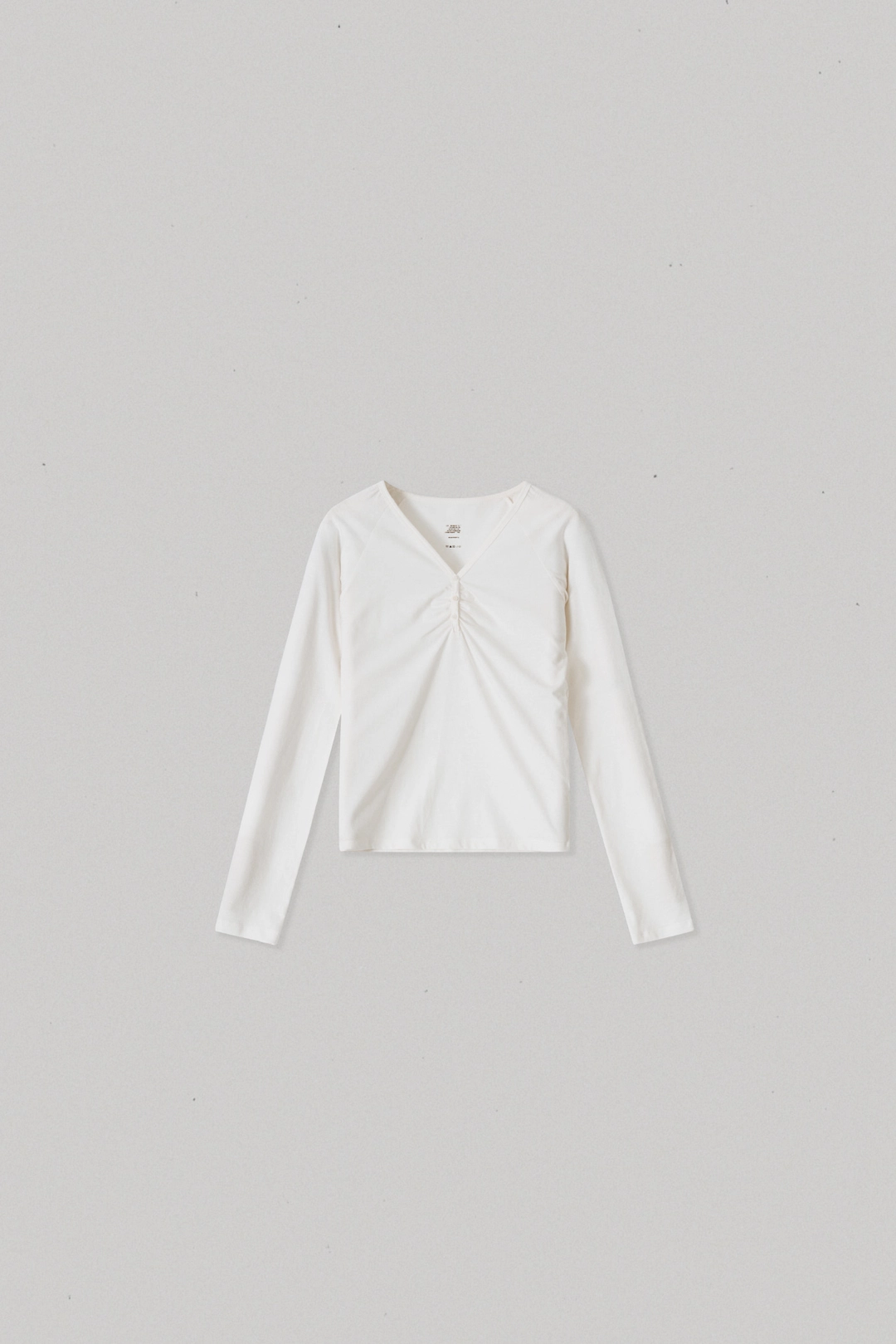 스앨더 46326_Soft Shirred V-Neck Top 상품 이미지 2