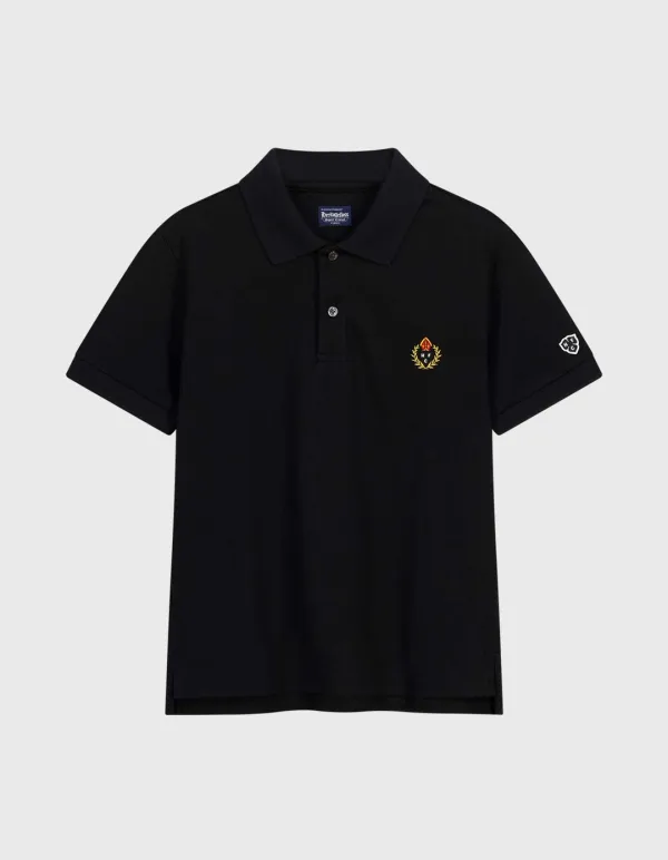 CREST PIQUE SHIRT (W) / Black