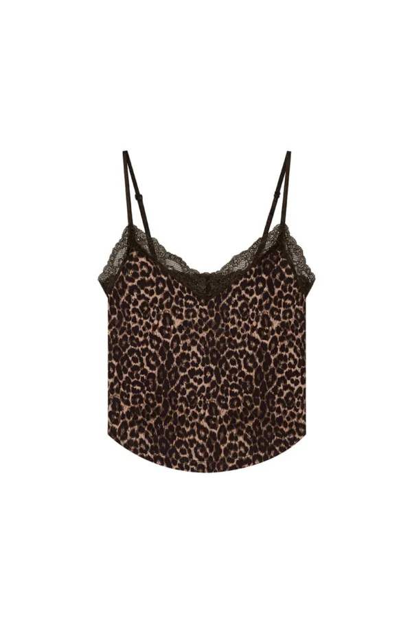 LACE POINT CAMI TOP (LEOPARD)