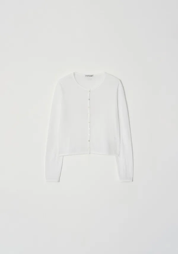 Seethrough cardigan (Ivory)