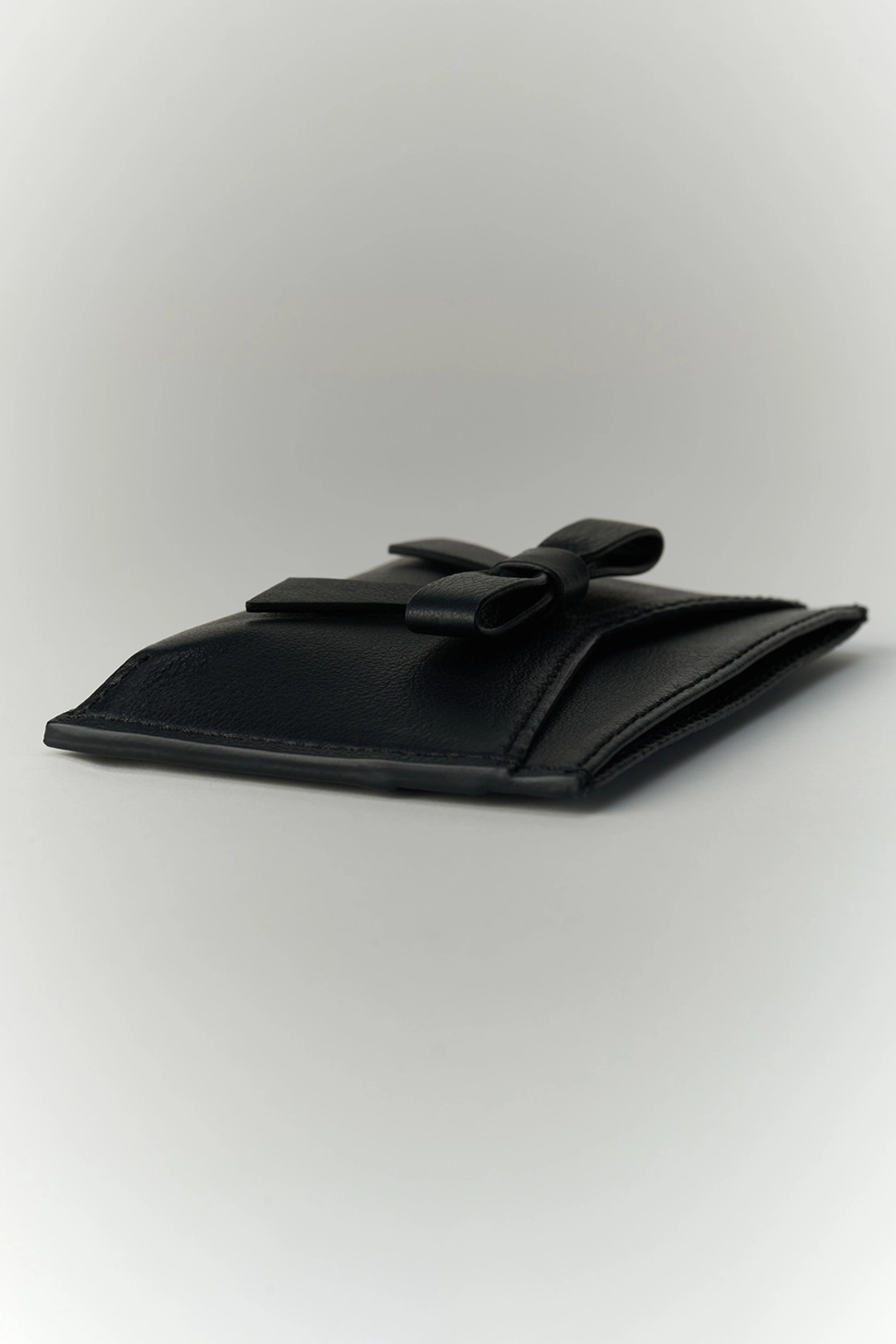 더티스 [Italian Leather] Tis Bow Card Wallet (Black) 상품 이미지 2
