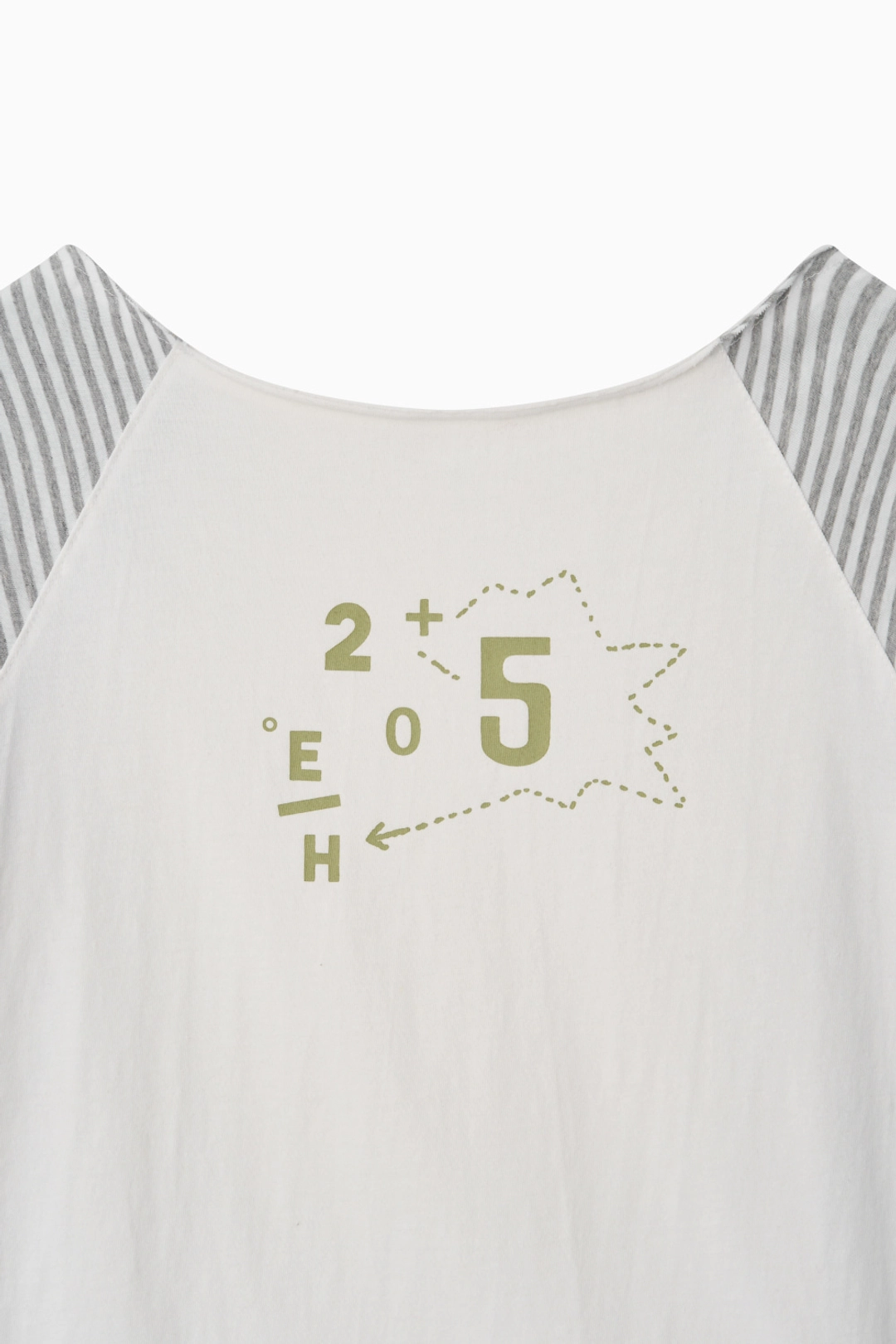 오헤시오 DIAGRAM ONE-SHOULDER T-SHIRT, WHITE 상품 이미지 2