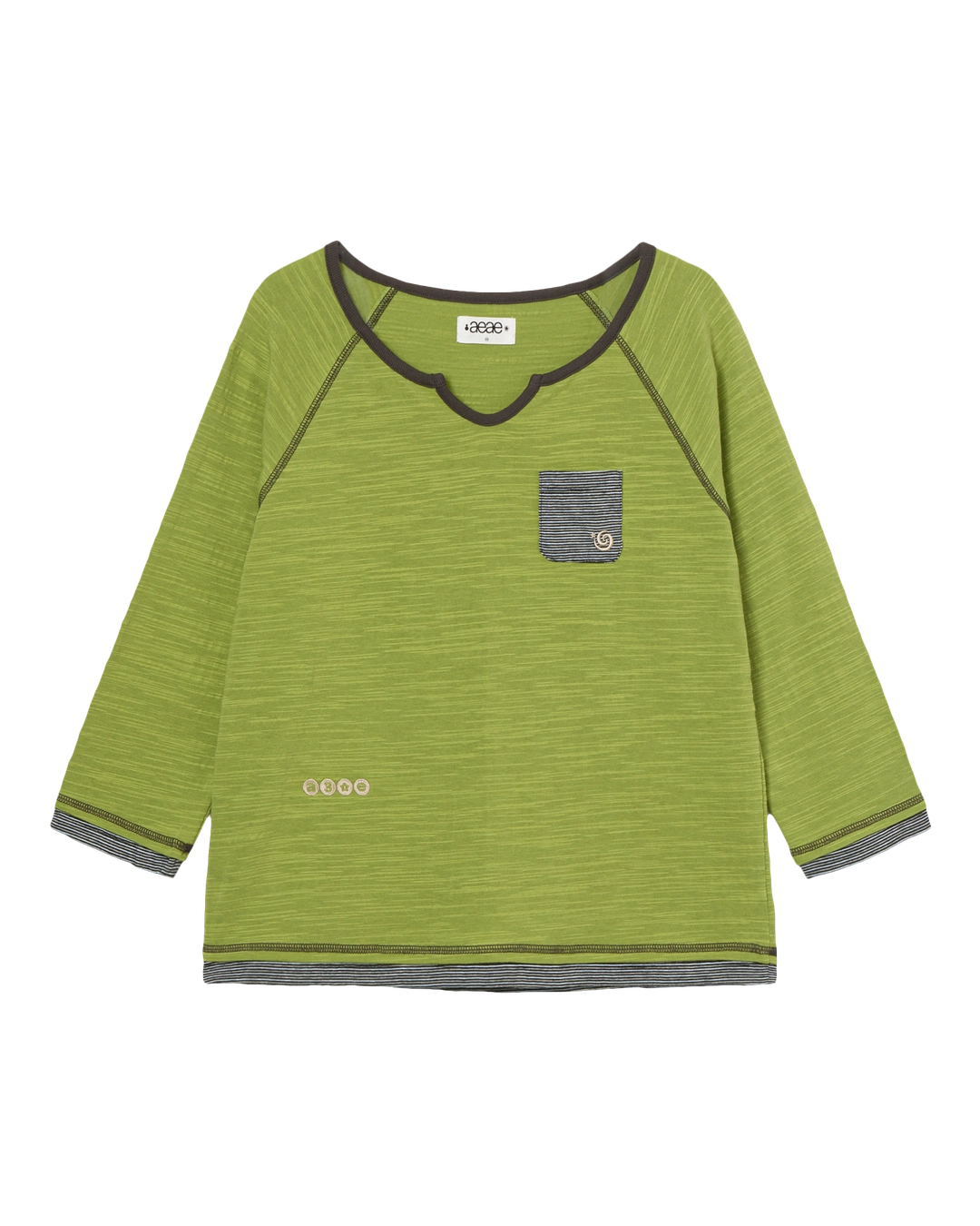 에이이에이이 LAYERED SLEEVE TEE [GREEN] 상품 이미지 1