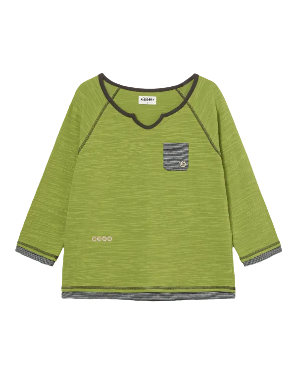 LAYERED SLEEVE TEE [GREEN]