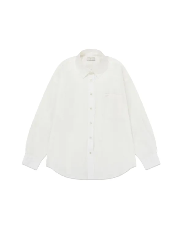 Structured Oversized Shirt Off-White
