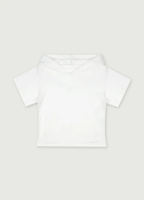 Slow Short Sleeve Hoodie [white]