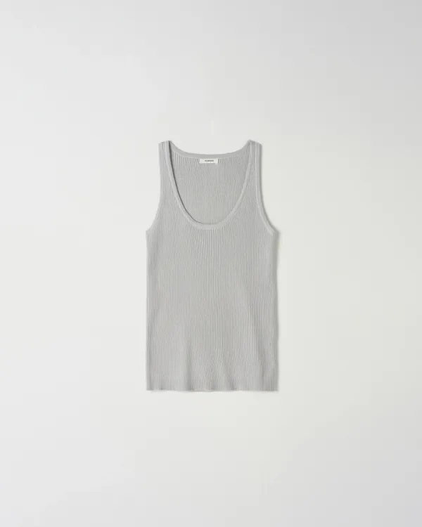 [2nd] Ribbed Sleeveless [BLUE GREY]