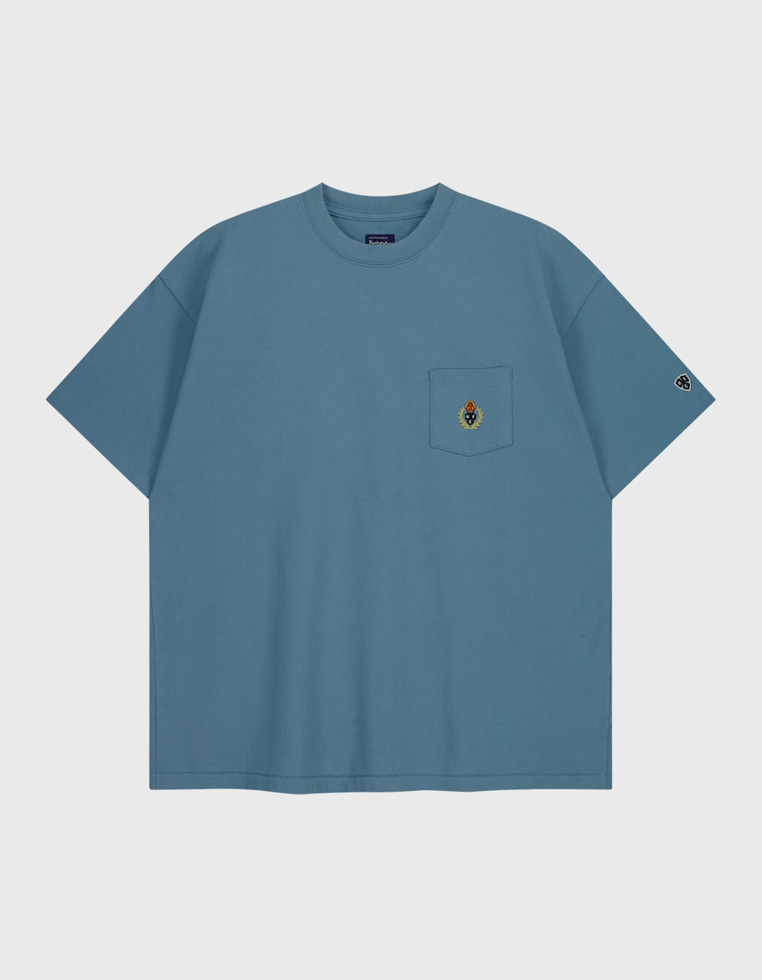 헤리티지플로스 CREST WASHED 14S POCKET T-SHIRT / Blue 상품 이미지 1