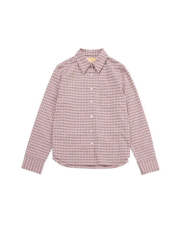 HS Check L/S Shirts(W)_Pink