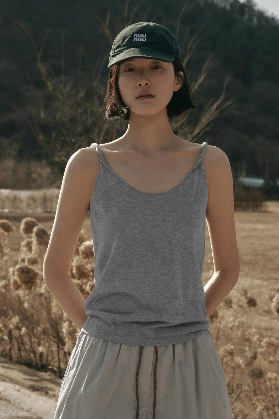 세이지먼트 ALINA TWIST SLEEVELESS_GRAY 상품 이미지 2