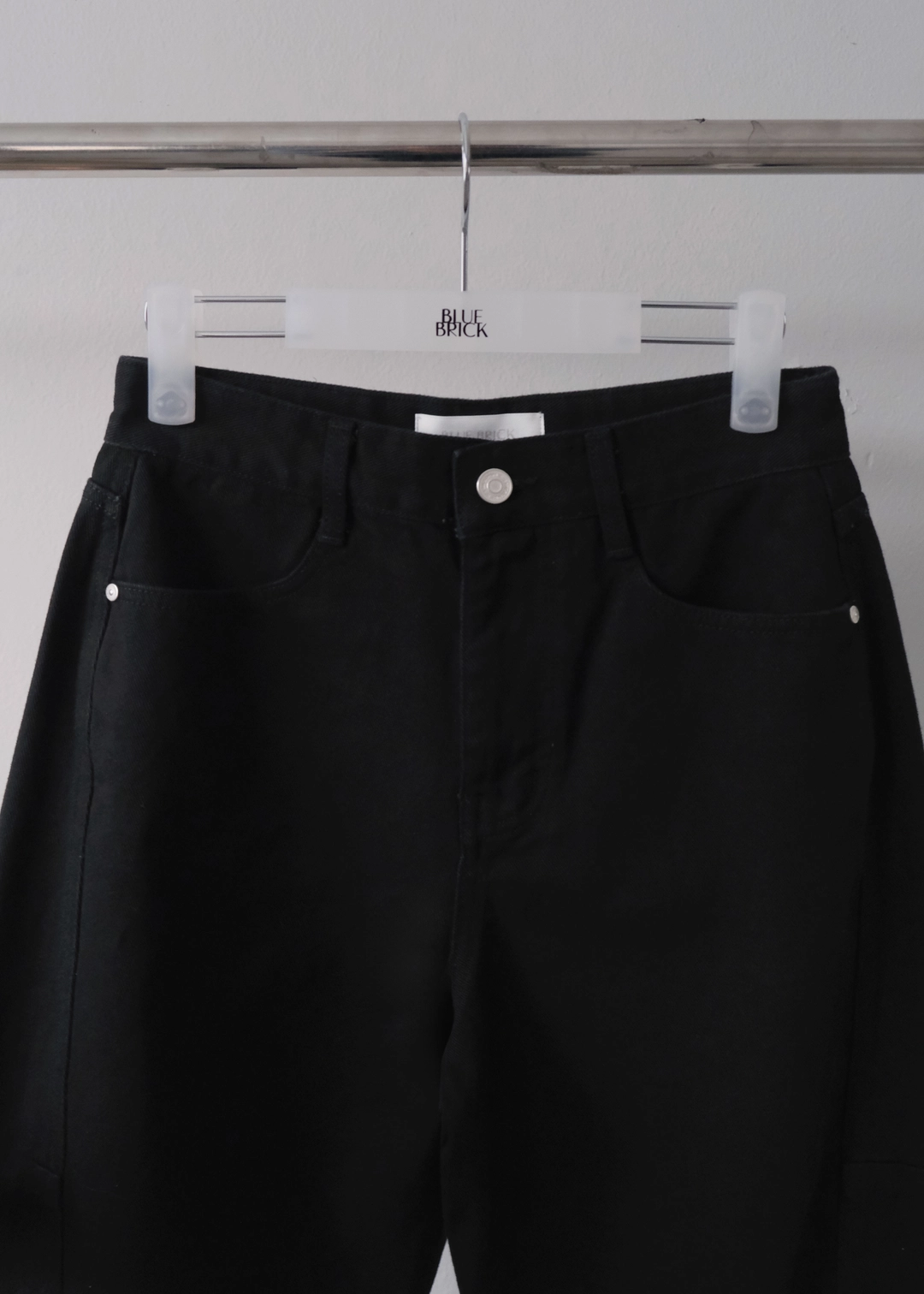 블루브릭 [기장선택] Round tomboy denim (black) 상품 이미지 3