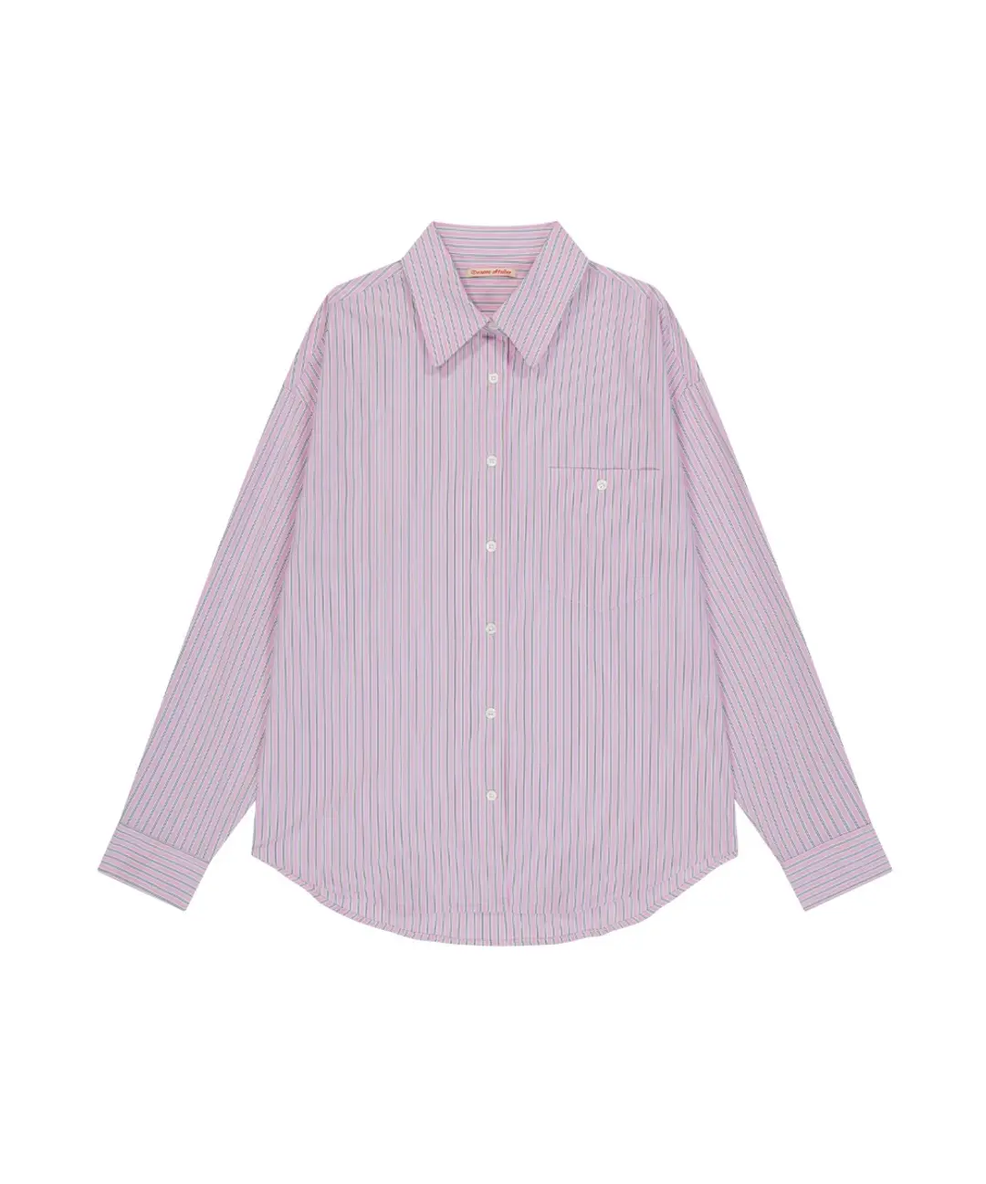반원 아뜰리에 A3514 멀티 스트라이프 셔츠_Blossom pink 상품 이미지 3
