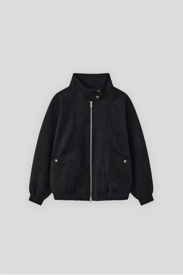 (3rd re-stock) T/T Formula suede blouson (black)