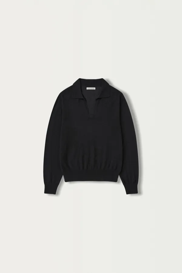 2ND / Vera collar knit (Black)