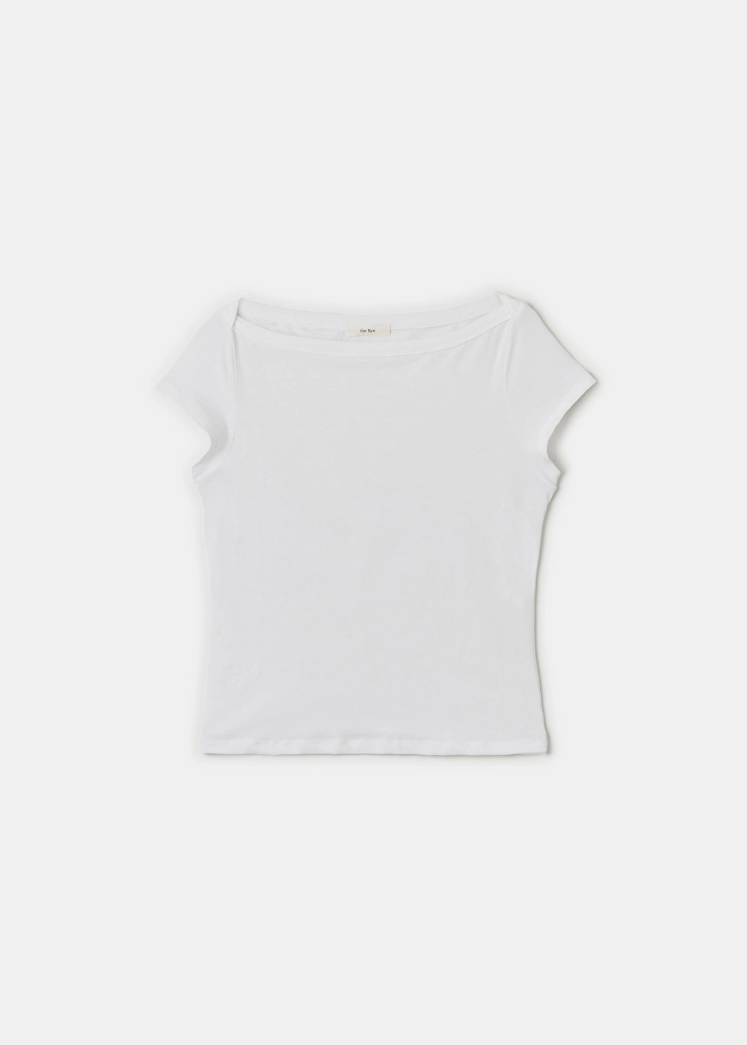 더라이 Boat-Neck Shoulder T-shirt(Ivory) 상품 이미지 1