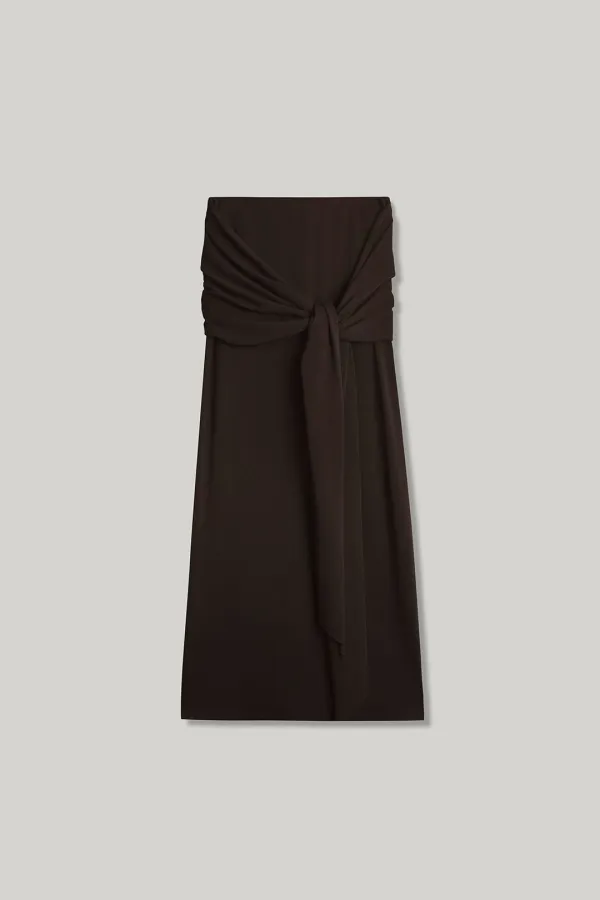 Belen Shirring Long Skirt